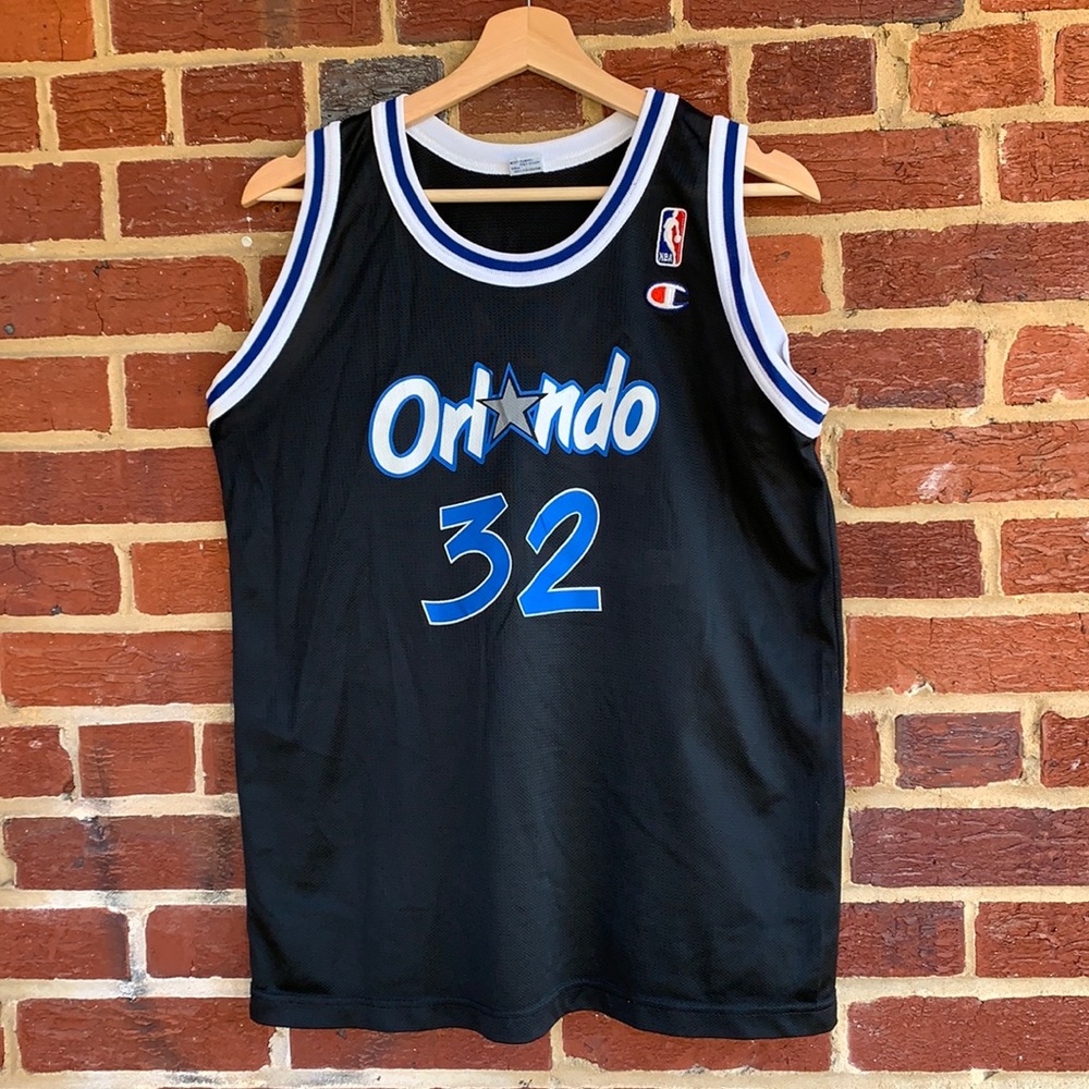 Vintage Shaquille O’Neal champion Orlando magic basketball jersey size small 36